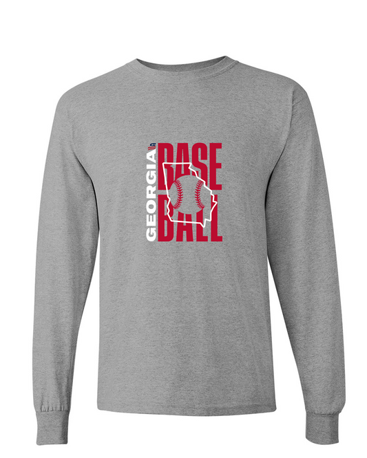 Georgia Logo3 Cotton Long Sleeve Shirt