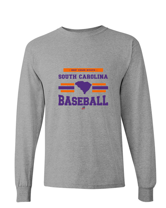 South Carolina Logo2 Cotton Long Sleeve Shirt