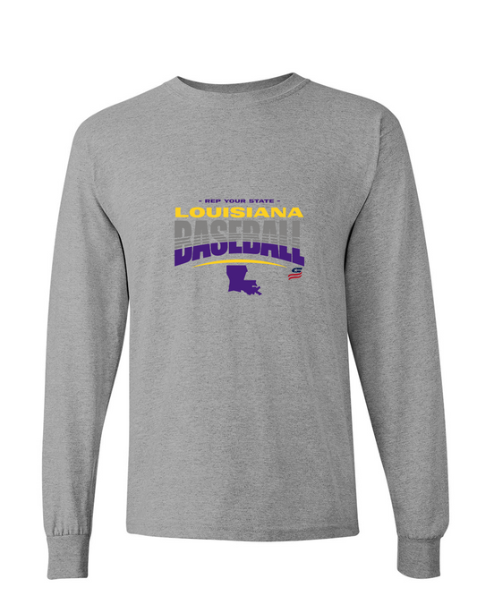 Louisiana Logo4 Cotton Long Sleeve Shirt