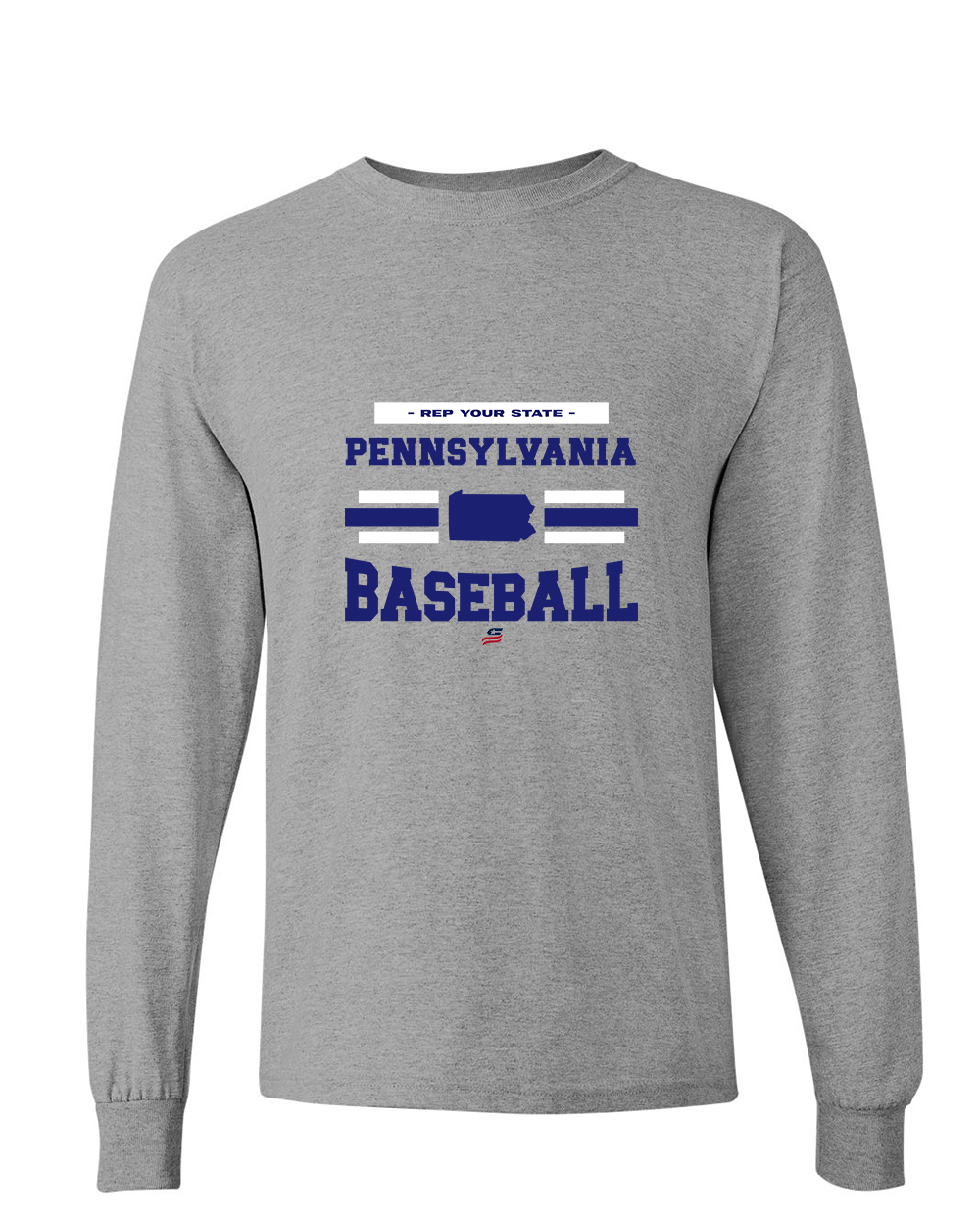 Pennsylvania Logo2 Cotton Long Sleeve Shirt