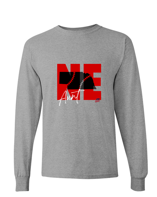 Nebraska Aunt Cotton Long Sleeve Shirt