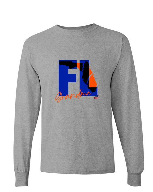 Florida Grandma Cotton Long Sleeve Shirt