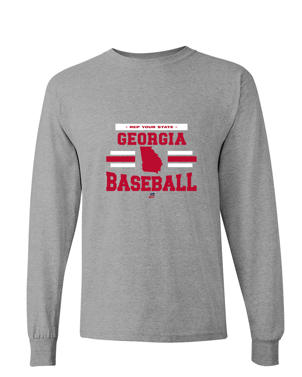 Georgia Logo2 Cotton Long Sleeve Shirt