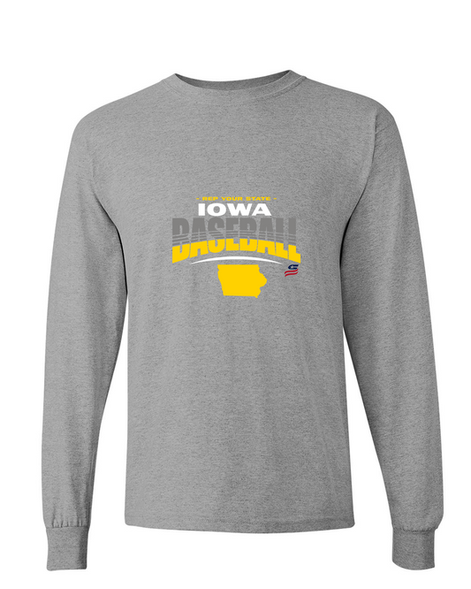 Iowa Logo4 Cotton Long Sleeve Shirt