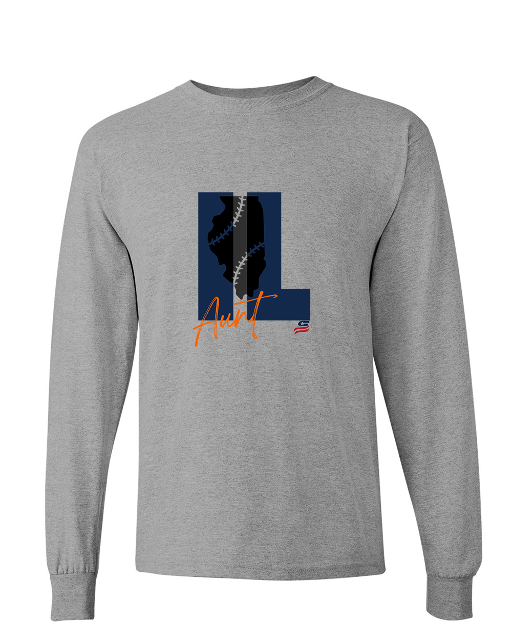 Illinois Aunt Cotton Long Sleeve Shirt