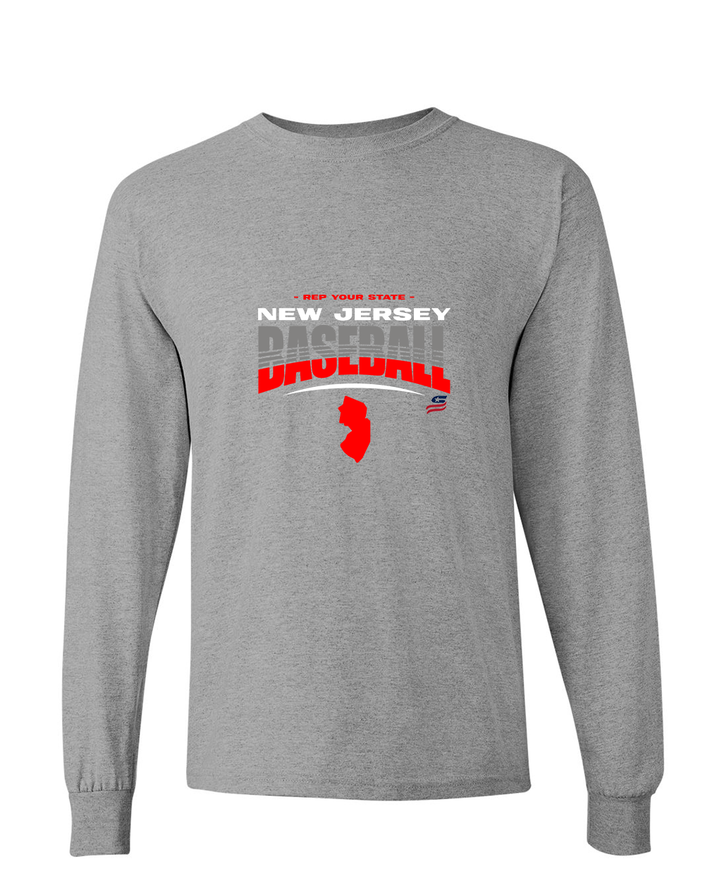 New Jersey Logo4 Cotton Long Sleeve Shirt