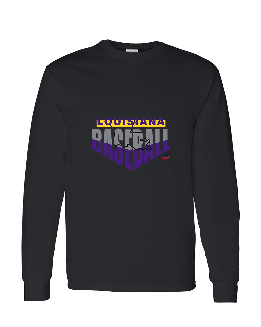 Louisiana Logo1 Cotton Long Sleeve Shirt