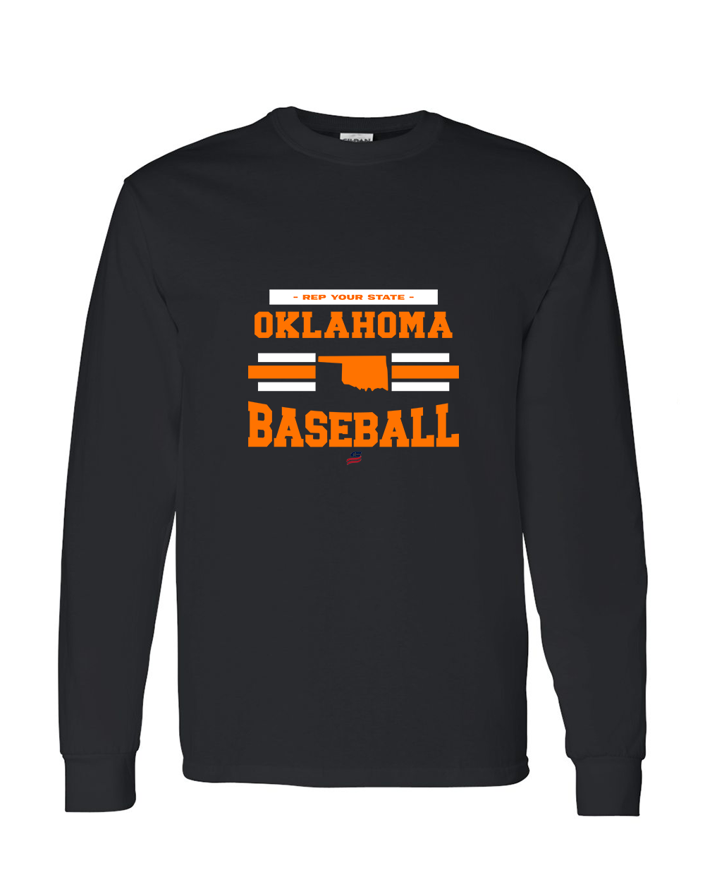 Oklahoma Logo2 Cotton Long Sleeve Shirt