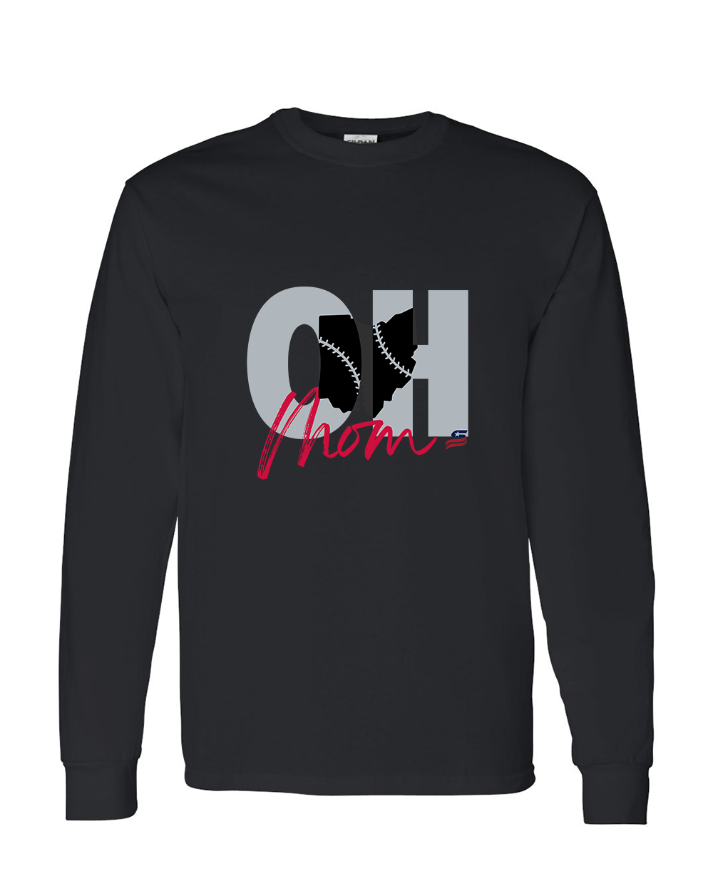 Ohio Mom Cotton Long Sleeve Shirt