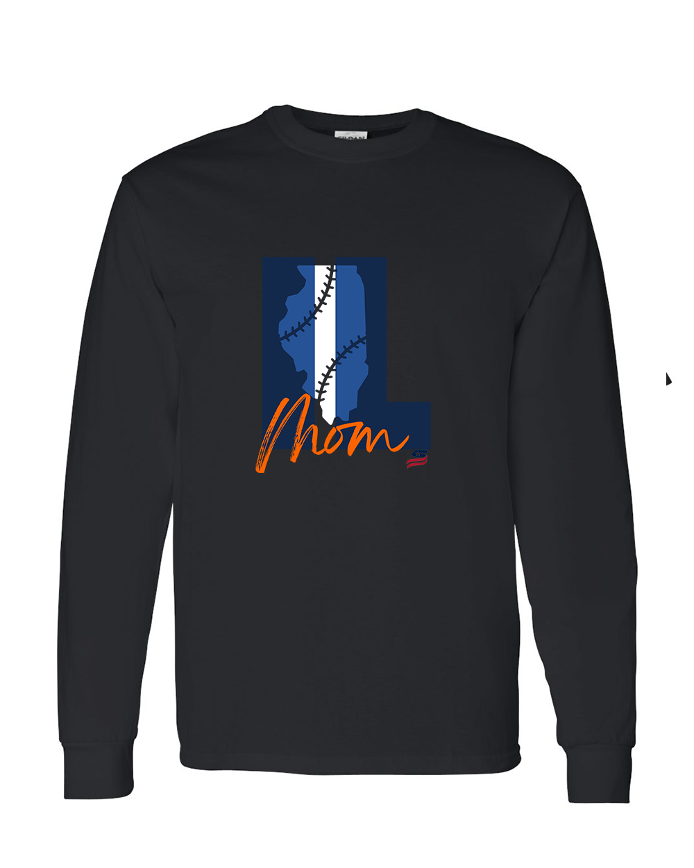 Illinois Mom Cotton Long Sleeve Shirt