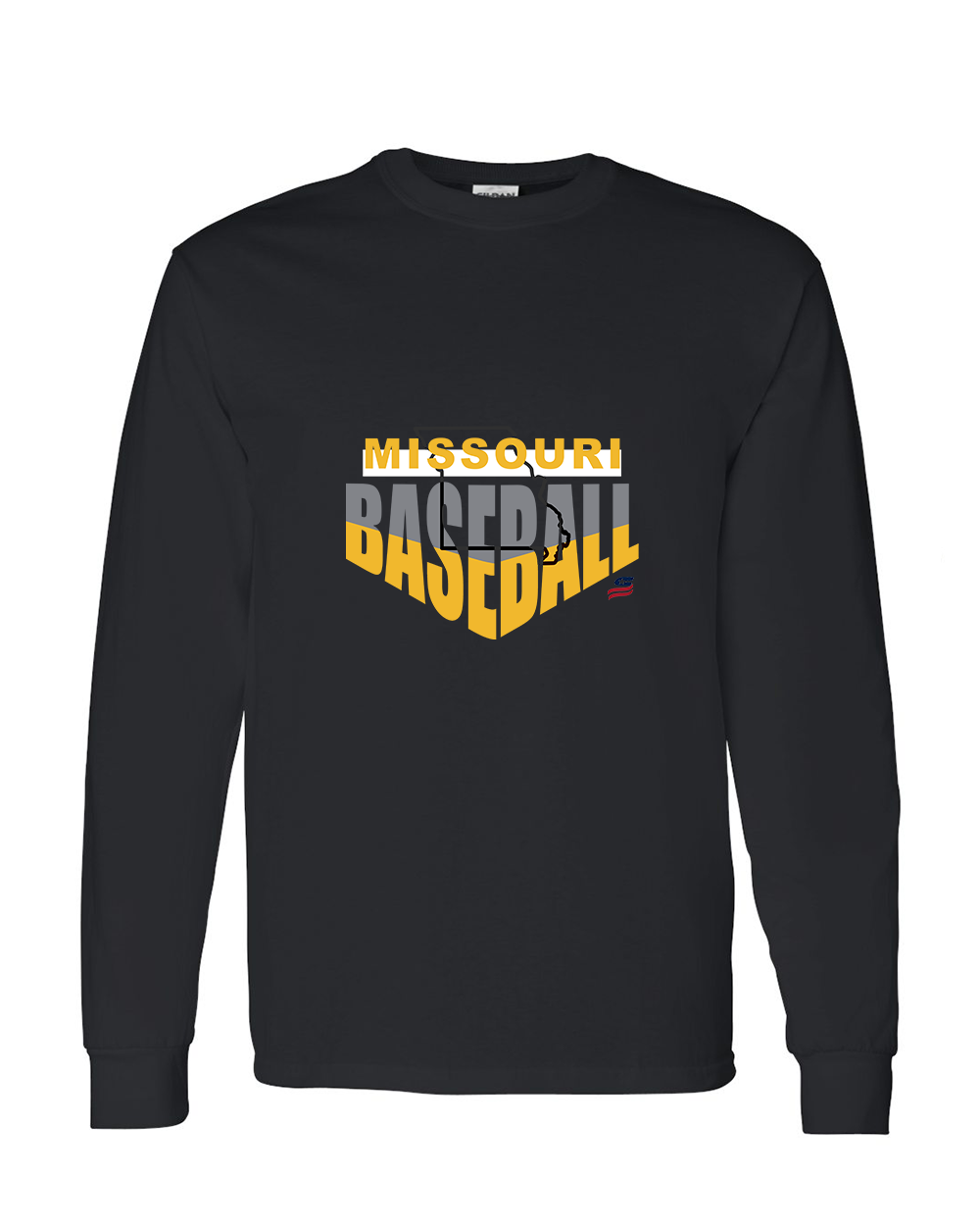 Missouri Logo1 Cotton Long Sleeve Shirt