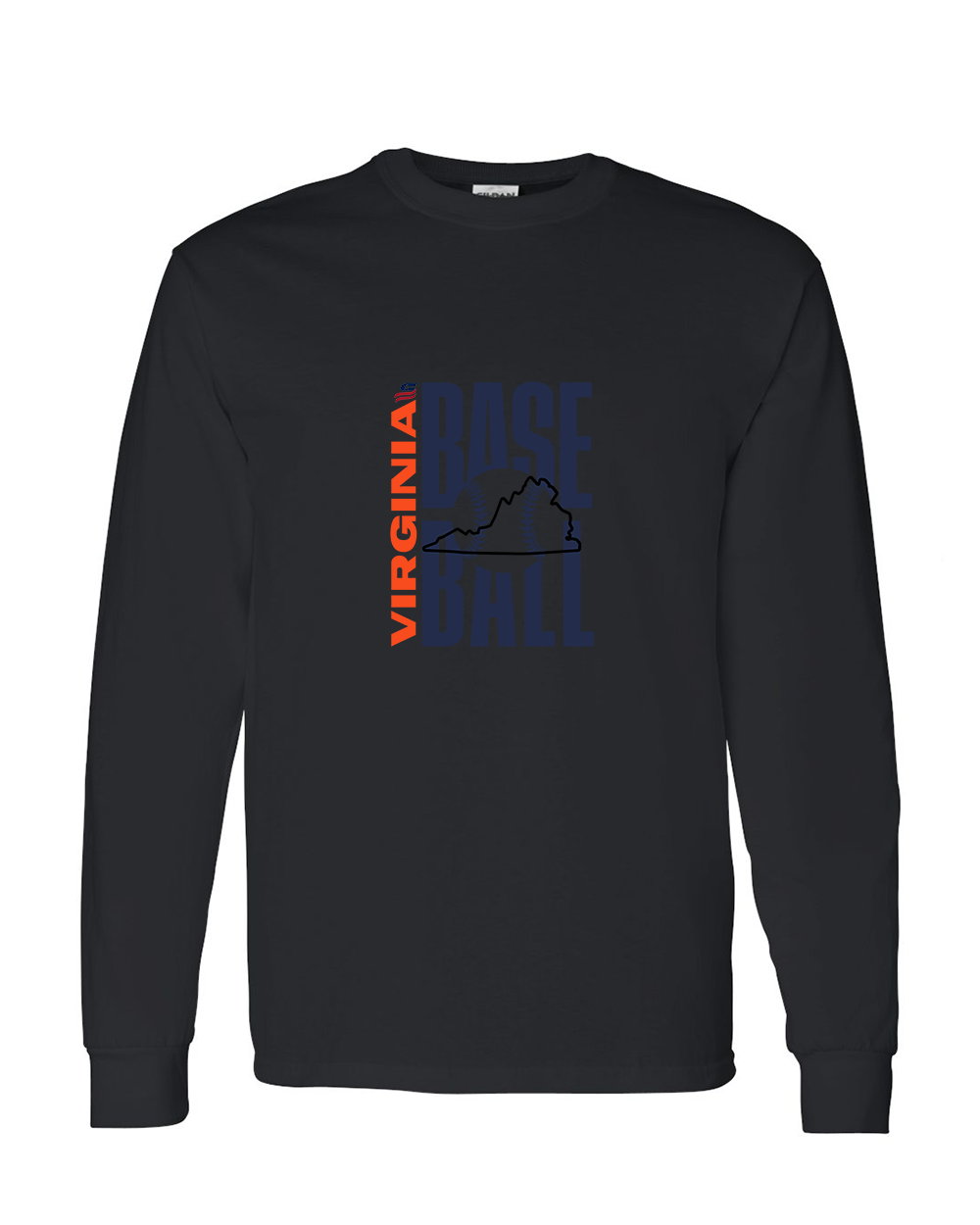 Virginia Logo3 Cotton Long Sleeve Shirt