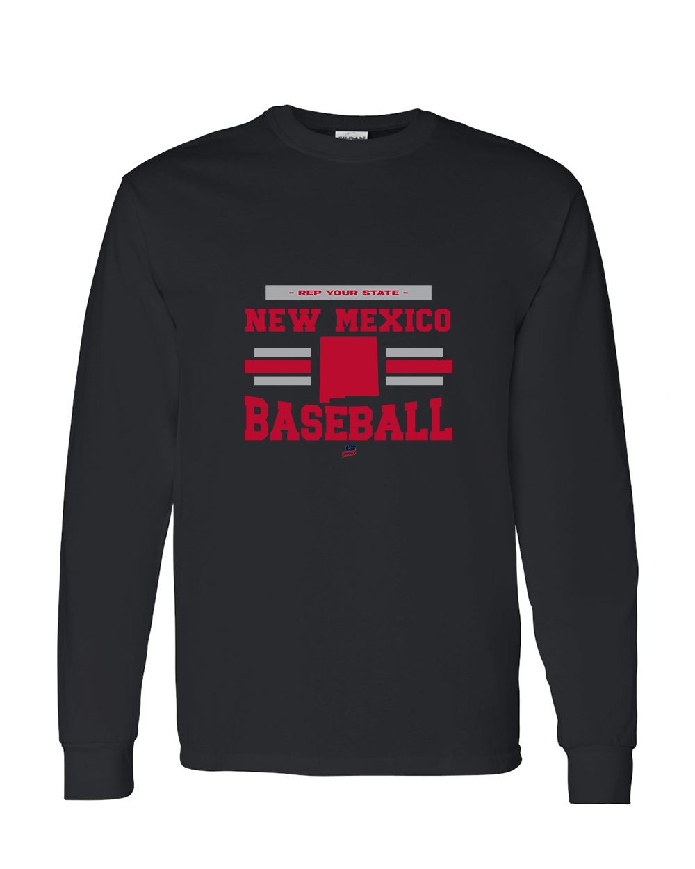 New Mexico Logo2 Cotton Long Sleeve Shirt