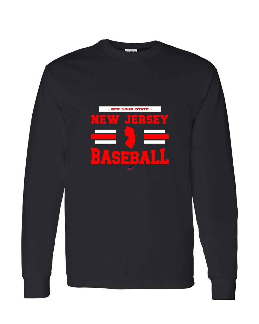 New Jersey Logo2 Cotton Long Sleeve Shirt