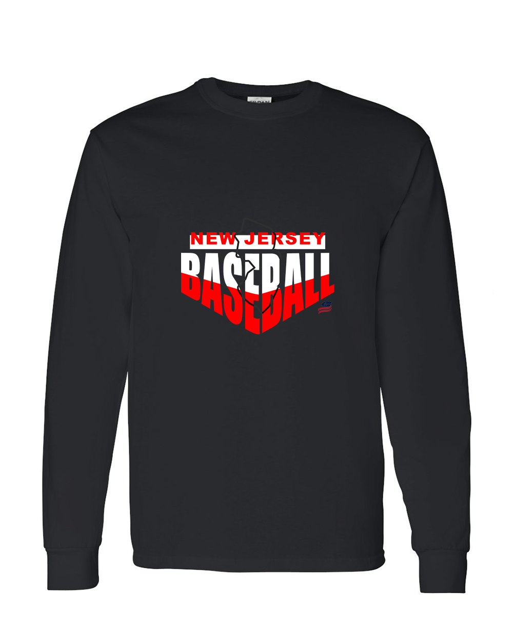 New Jersey Logo1 Cotton Long Sleeve Shirt