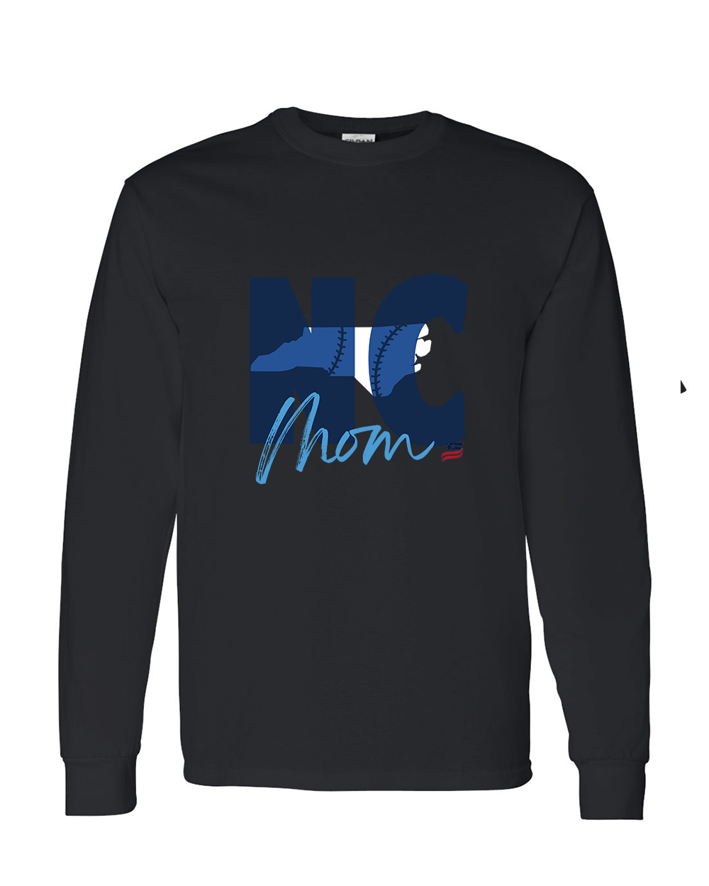 North Carolina Mom Cotton Long Sleeve Shirt