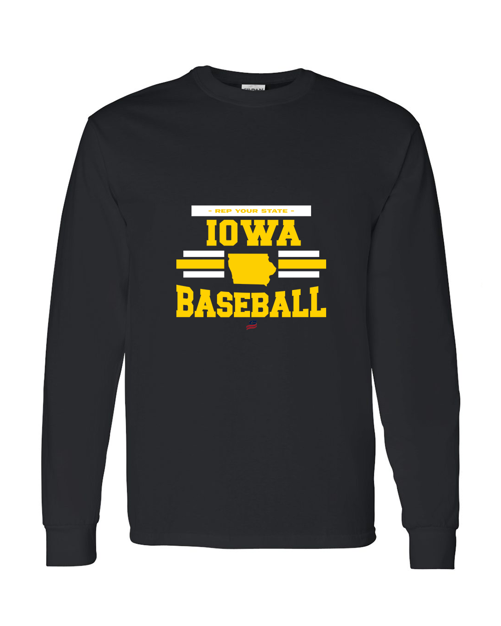 Iowa Logo2 Cotton Long Sleeve Shirt