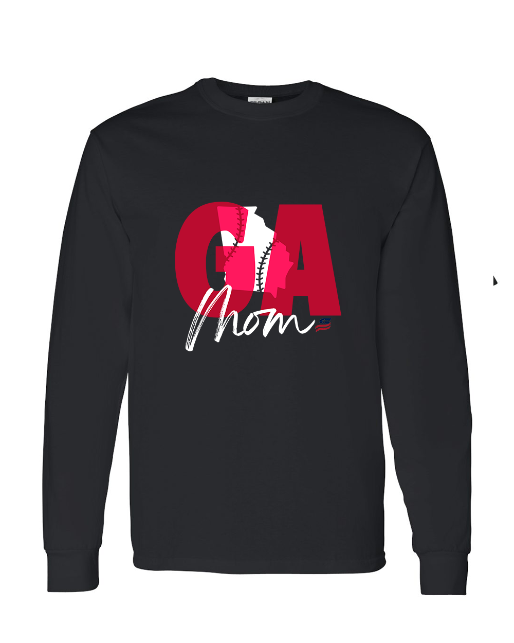 Georgia Mom Cotton Long Sleeve Shirt