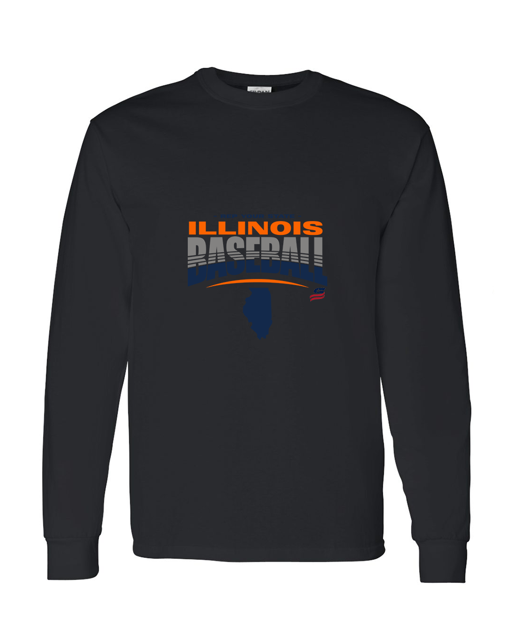 Illinois Logo4 Cotton Long Sleeve Shirt