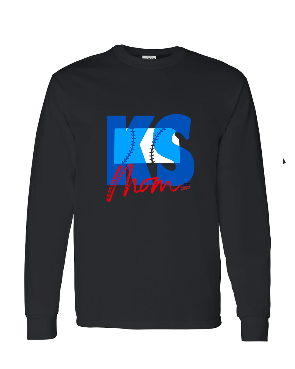 Kansas Mom Cotton Long Sleeve Shirt