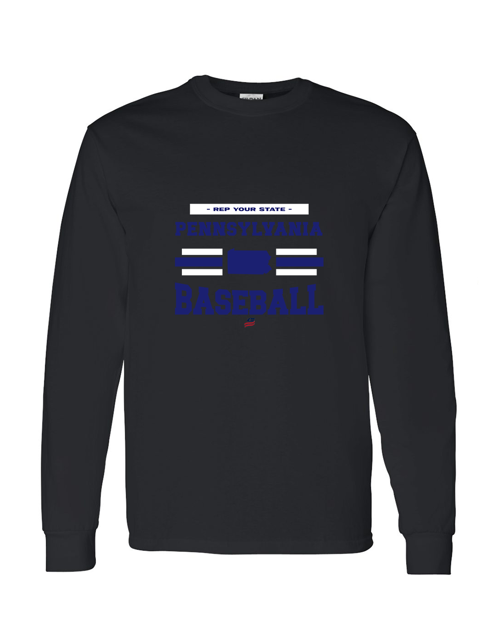 Pennsylvania Logo2 Cotton Long Sleeve Shirt