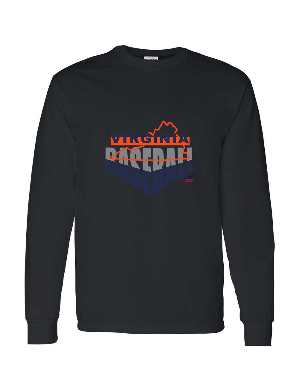 Virginia Logo1 Cotton Long Sleeve Shirt