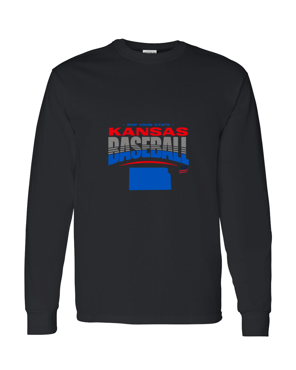 Kansas Logo4 Cotton Long Sleeve Shirt