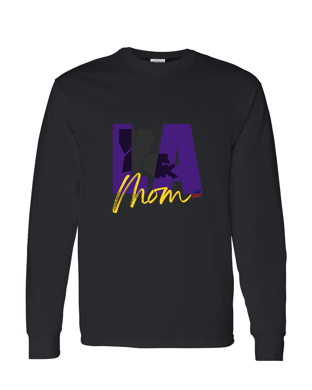 Louisiana Mom Cotton Long Sleeve Shirt