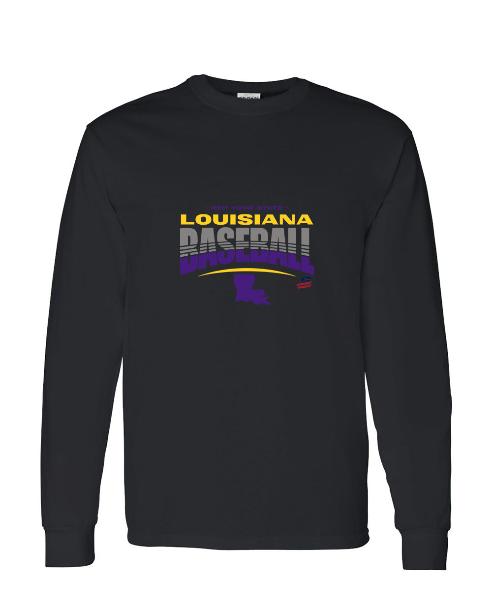 Louisiana Logo4 Cotton Long Sleeve Shirt