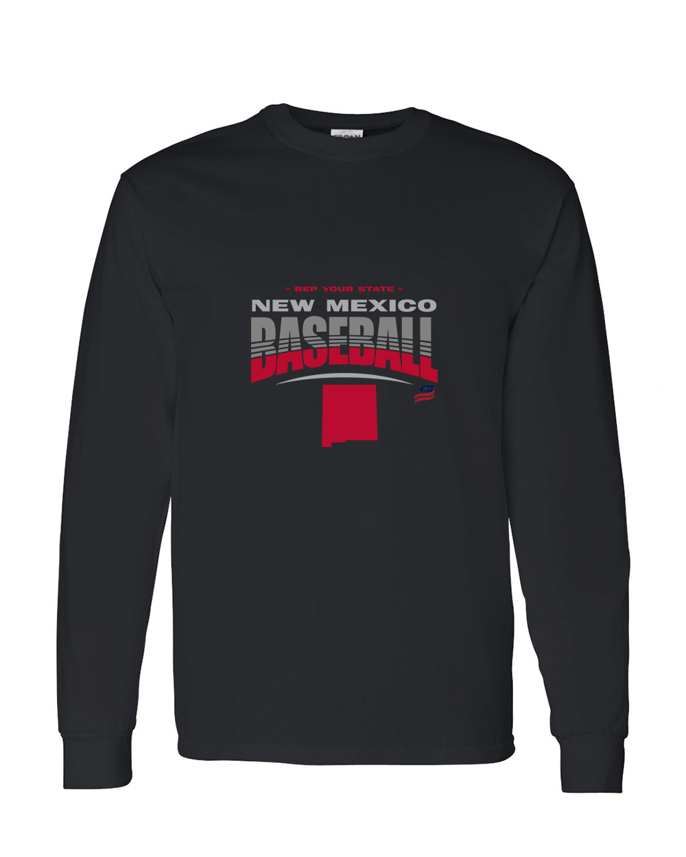 New Mexico Logo4 Cotton Long Sleeve Shirt