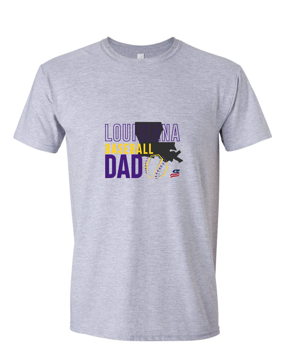 Louisiana Dad Cotton T-Shirt