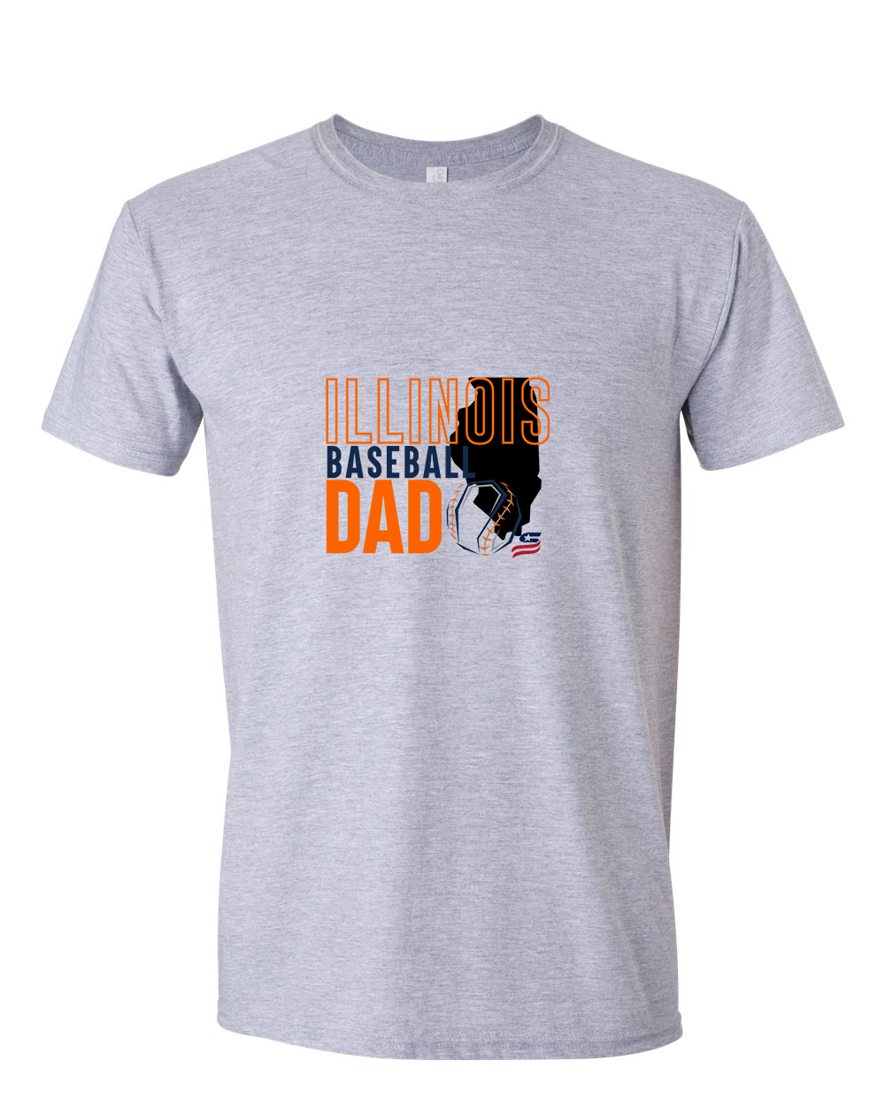 Illinois Dad Cotton T-Shirt