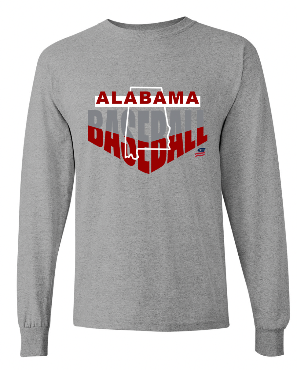 Alabama Logo1 Cotton Long Sleeve Shirt