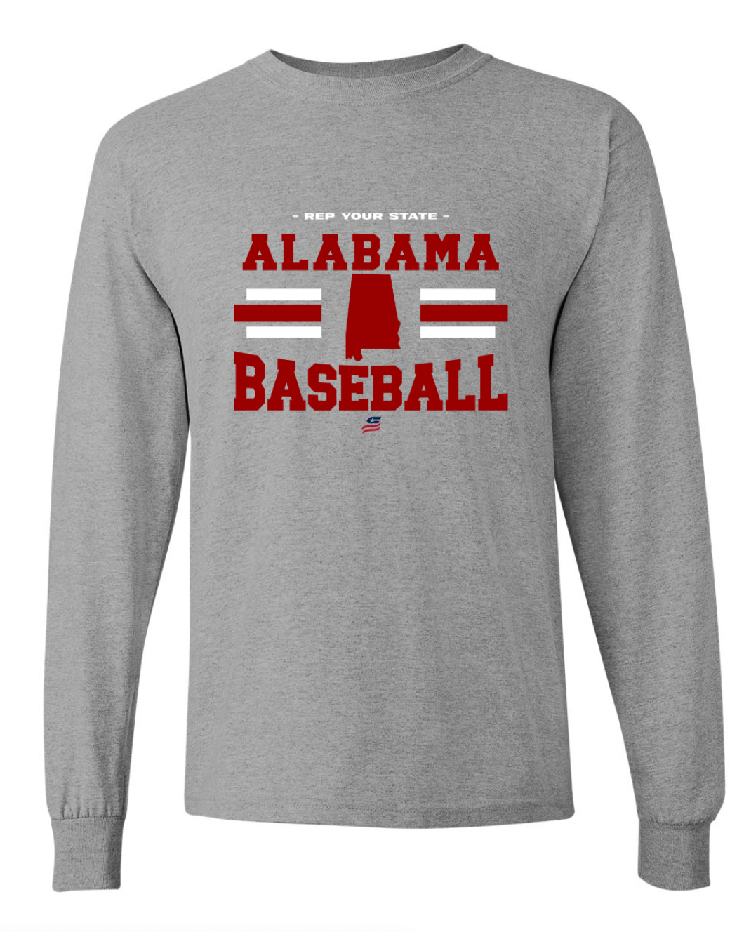 Alabama Logo2 Cotton Long Sleeve Shirt