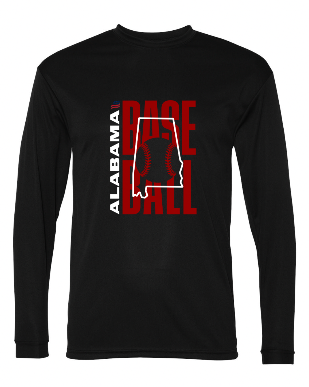 Alabama Logo3 Dri Fit Long Sleeve Shirt