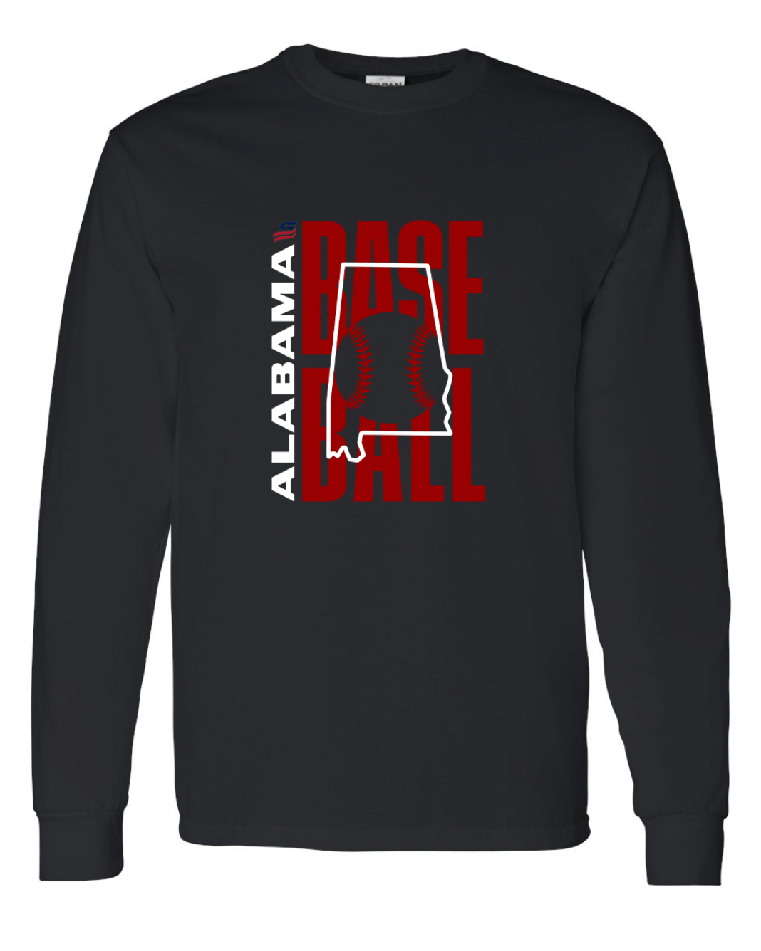 Alabama Logo3 Cotton Long Sleeve Shirt