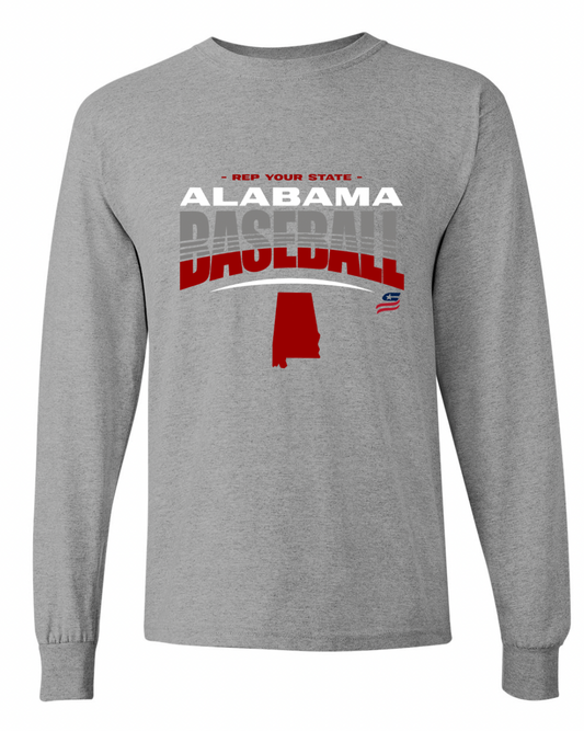 Alabama Logo4 Cotton Long Sleeve Shirt