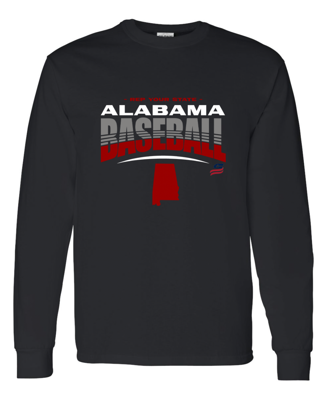 Alabama Logo4 Cotton Long Sleeve Shirt