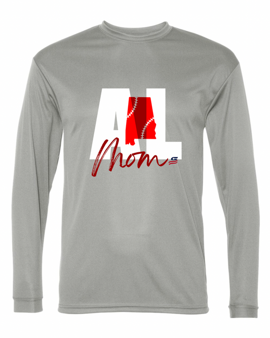 Alabama Mom Dri Fit Long Sleeve Shirt